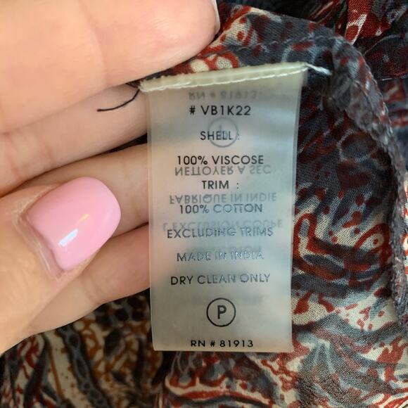 Plenty by Tracey Reese Floral Peasant Blouse NWT Small - Picture 8 of 8